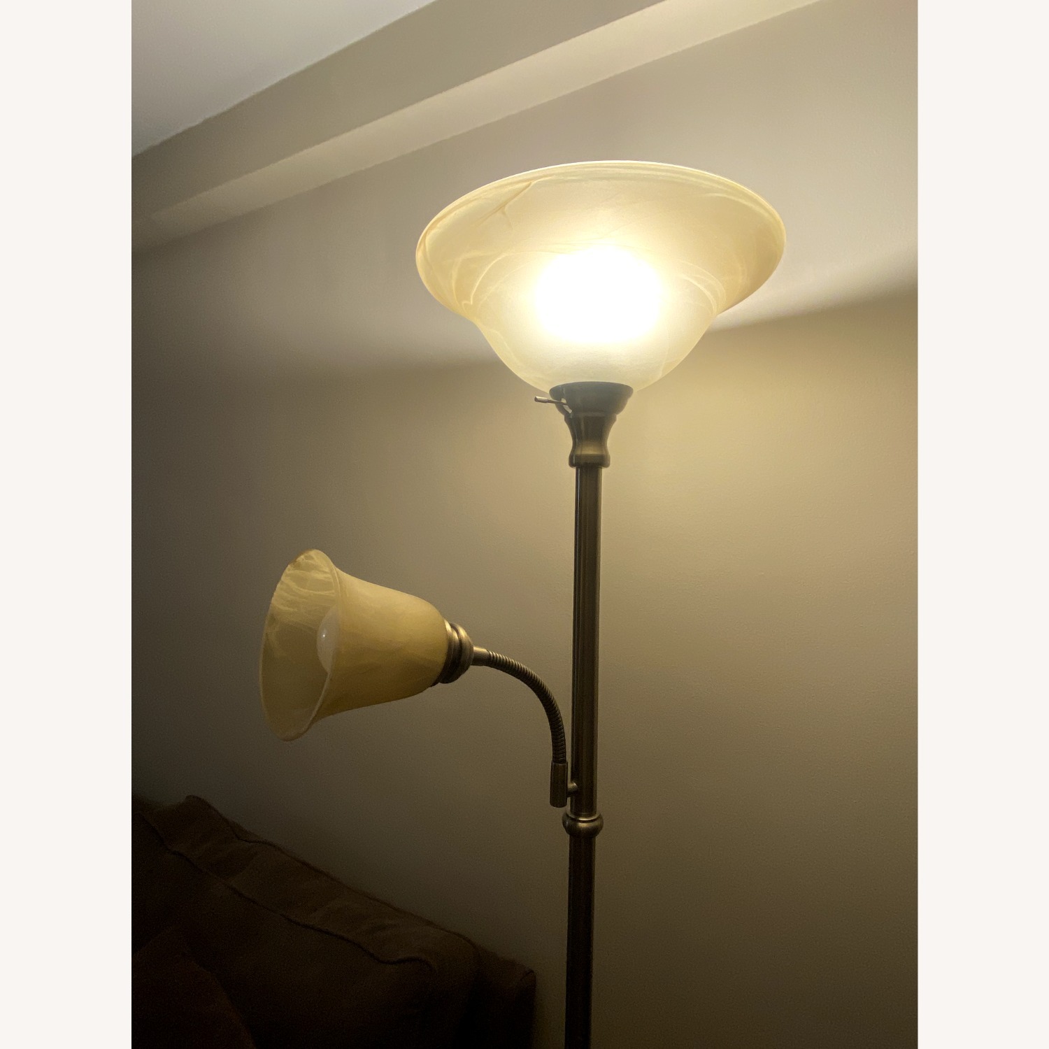 Gold Metal Floor Lamp - image-3
