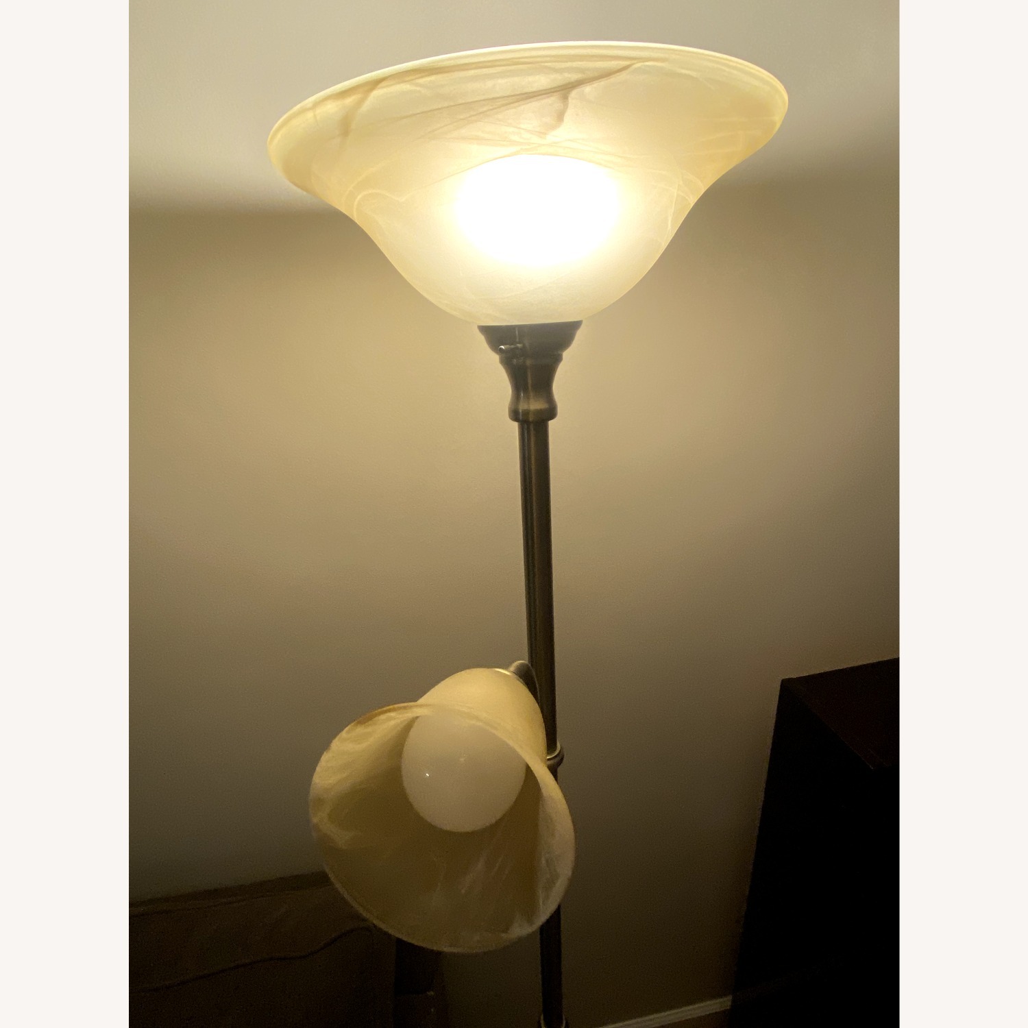 Gold Metal Floor Lamp - image-4