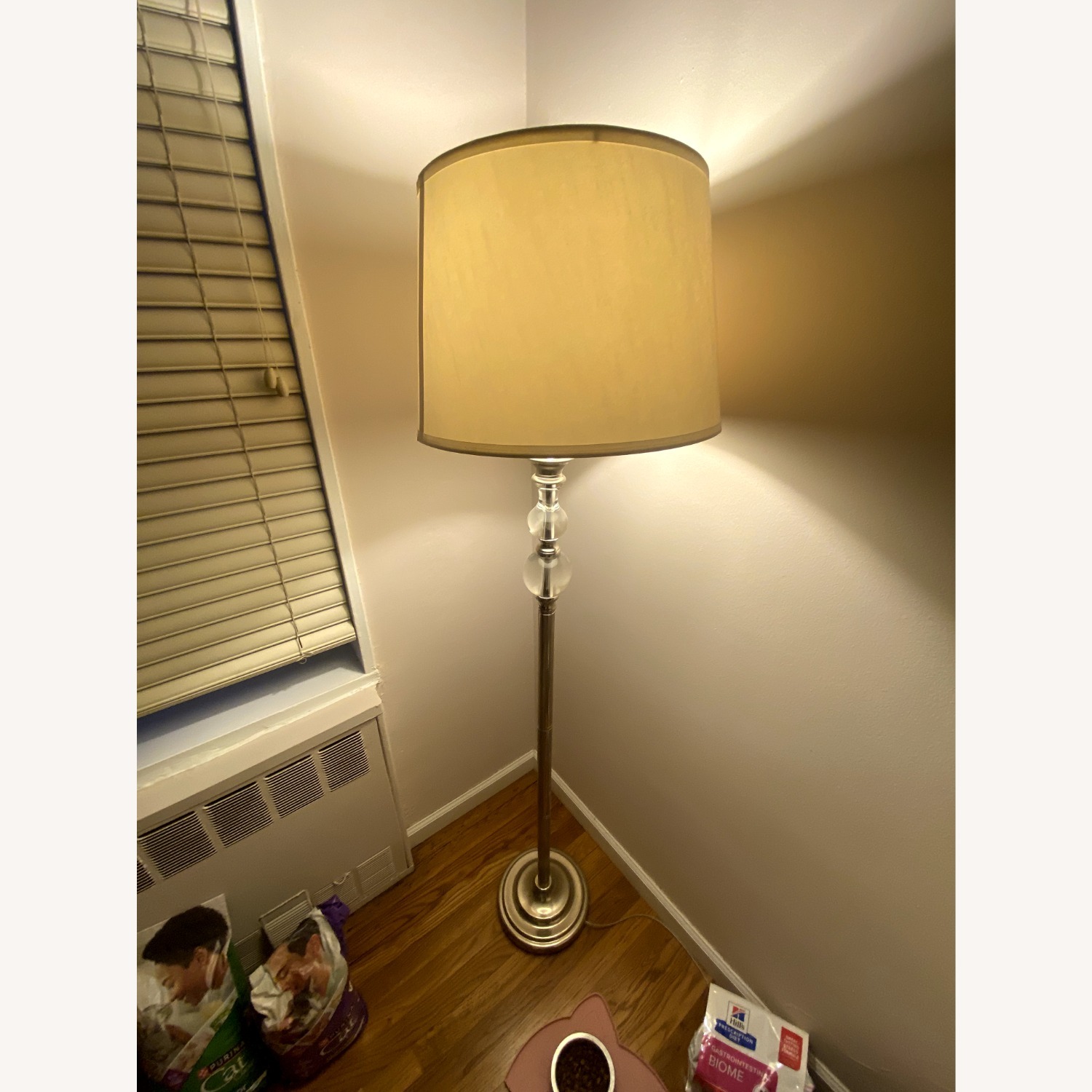 Vintage/Antique Finds Silver Metal Floor Lamp - image-4