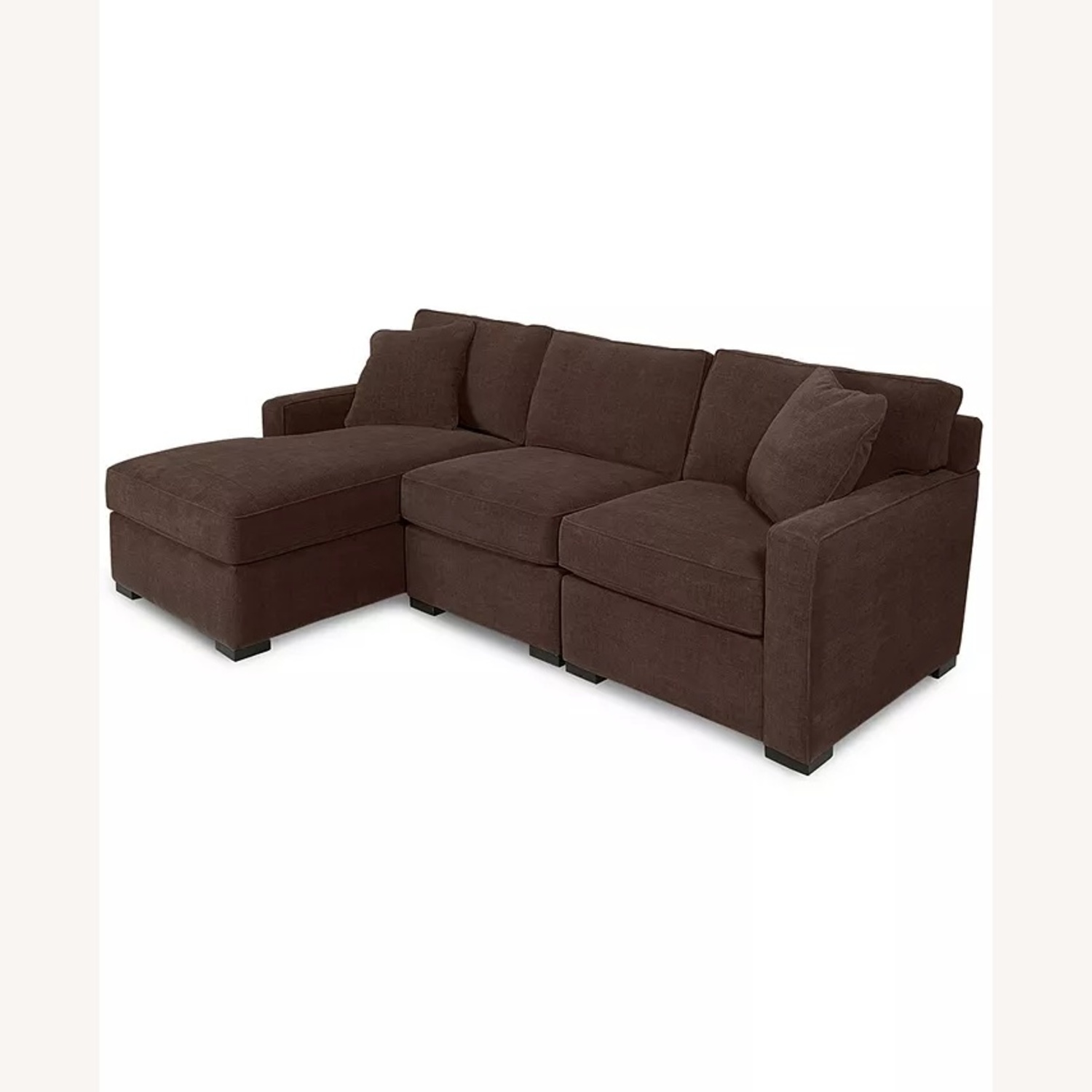 Macy's Radley Dark Brown Fabric 3+ Piece Sectional - image-7