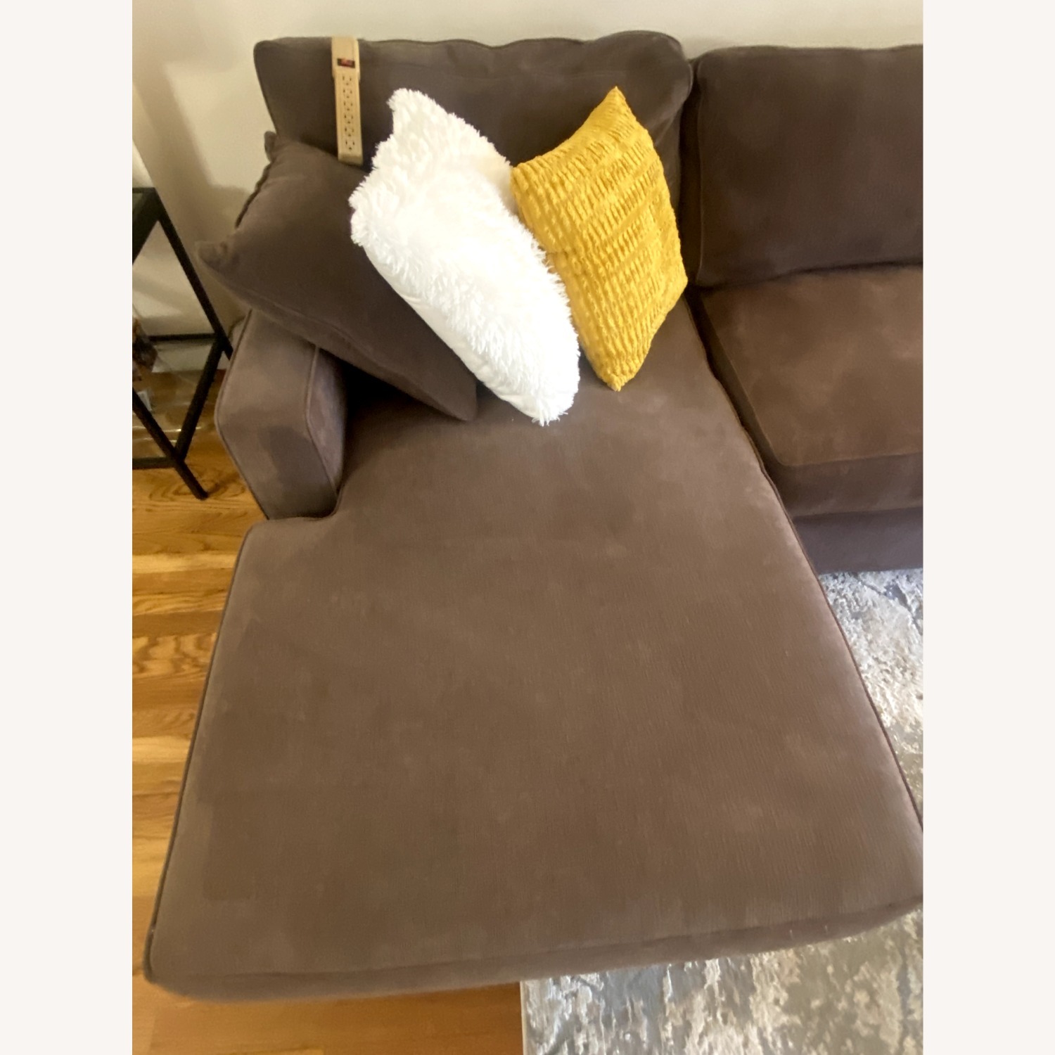 Macy's Radley Dark Brown Fabric 3+ Piece Sectional - image-5