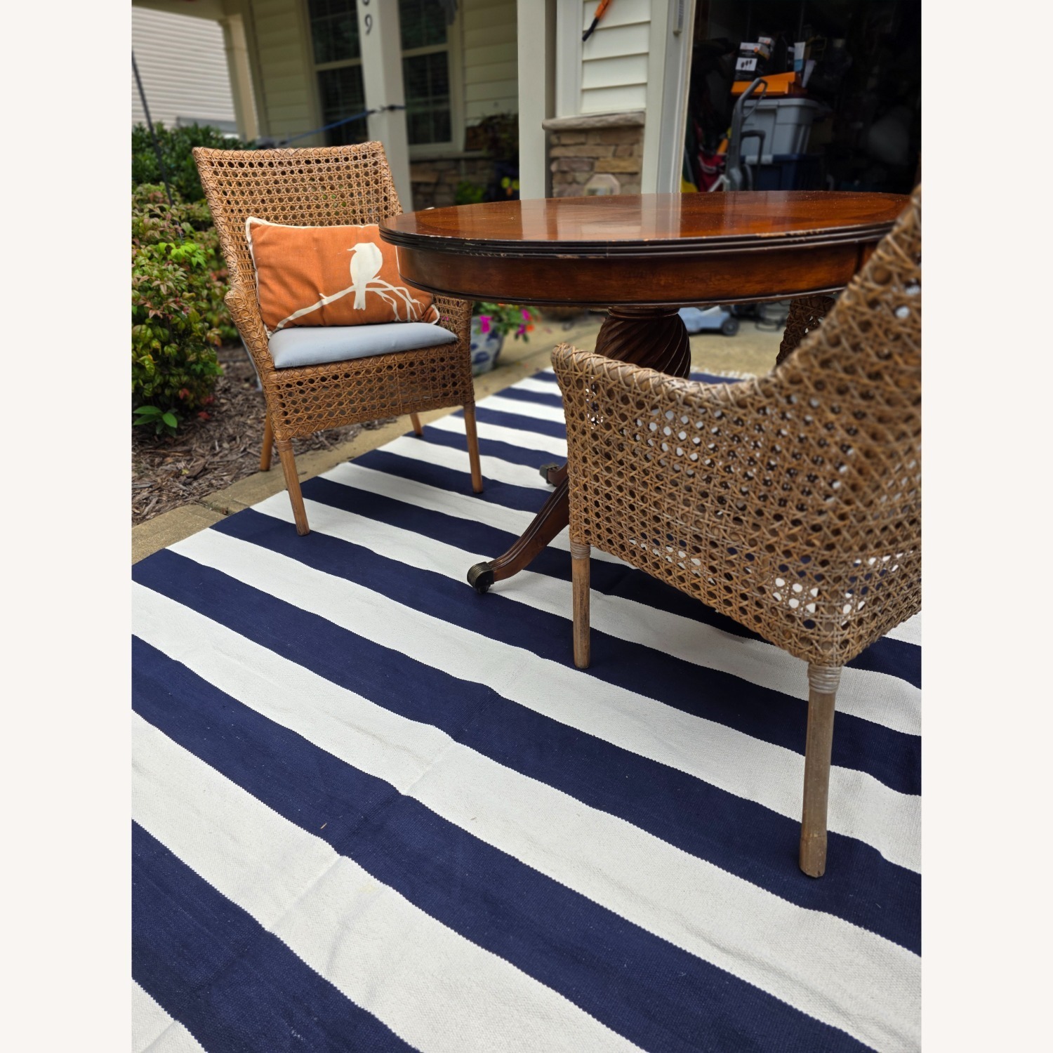 Natural Rattan Cane Armchair - image-3