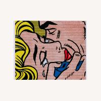 Vintage/Antique Roy Lichtenstein Kiss Wall Decor