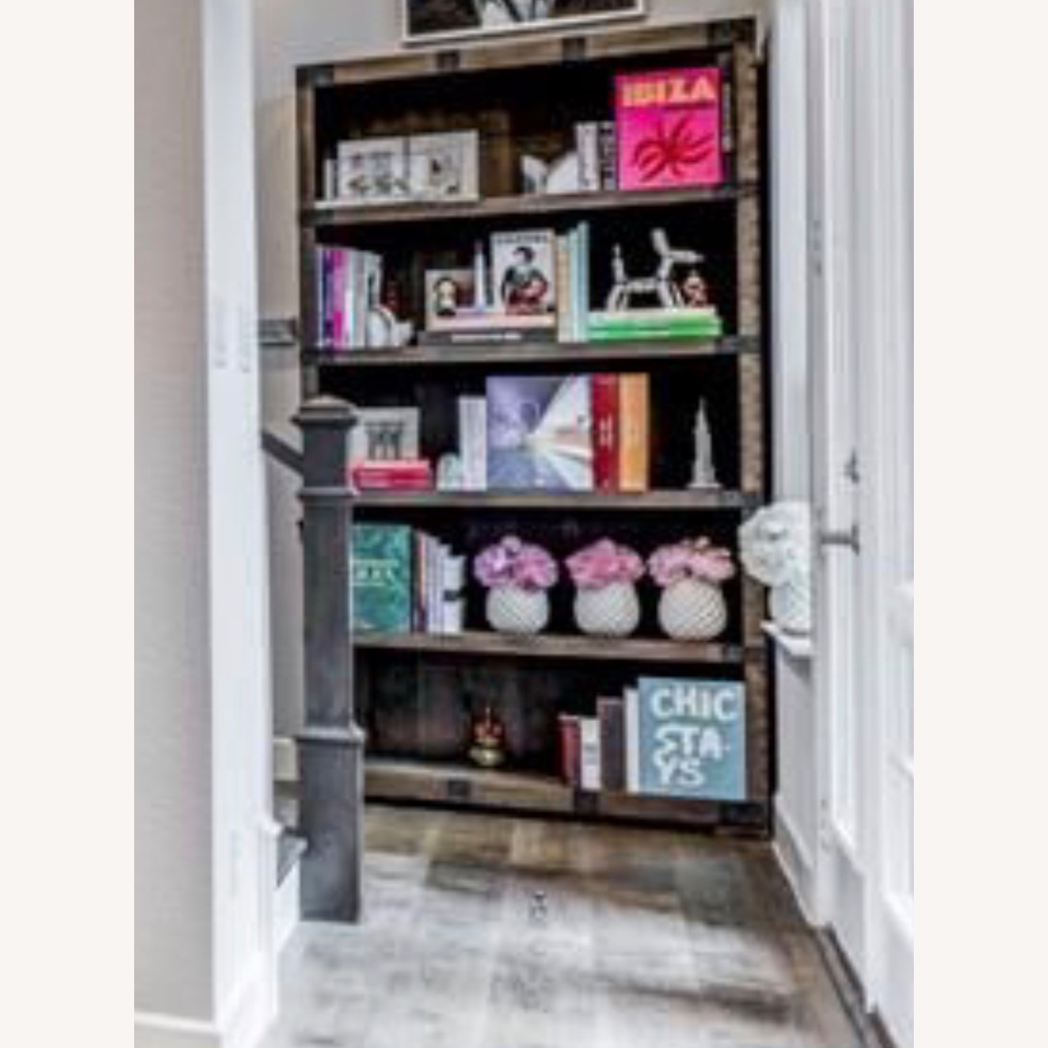 RH Heirloom Dark Brown Wood Bookcase - image-1