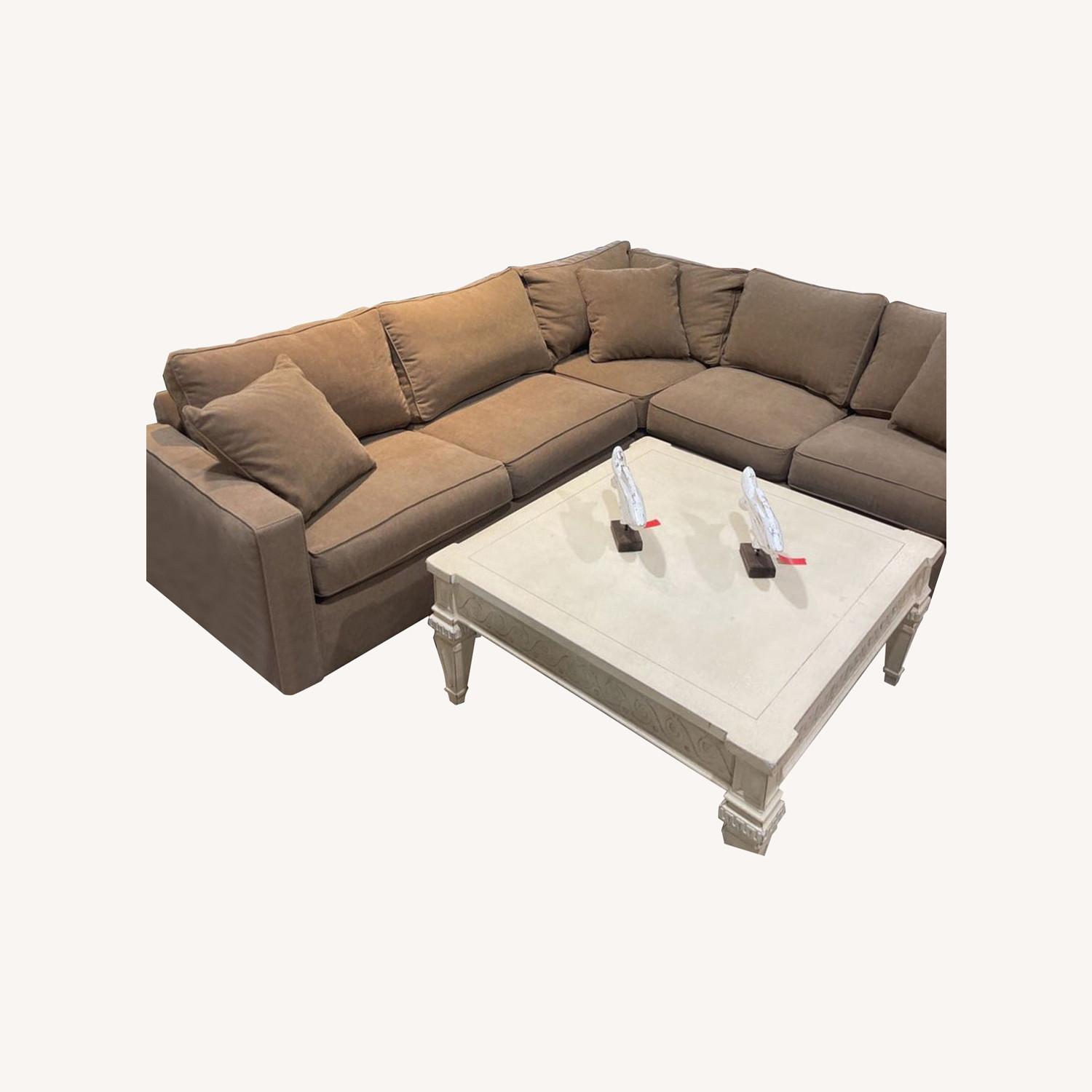 Room & Board L-Shape Sectional Tan - image-0