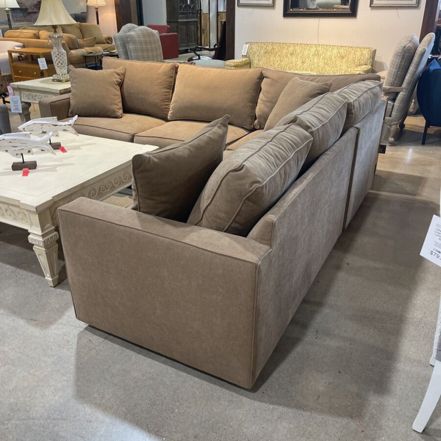 Room & Board L-Shape Sectional Tan - image-3