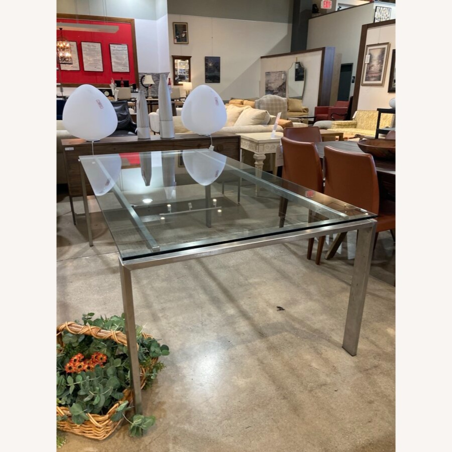 Room & Board Rand Glass & Metal Dining Table - image-2