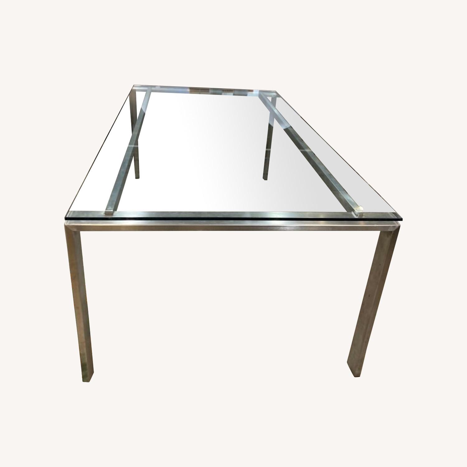 Room & Board Rand Glass & Metal Dining Table - image-0