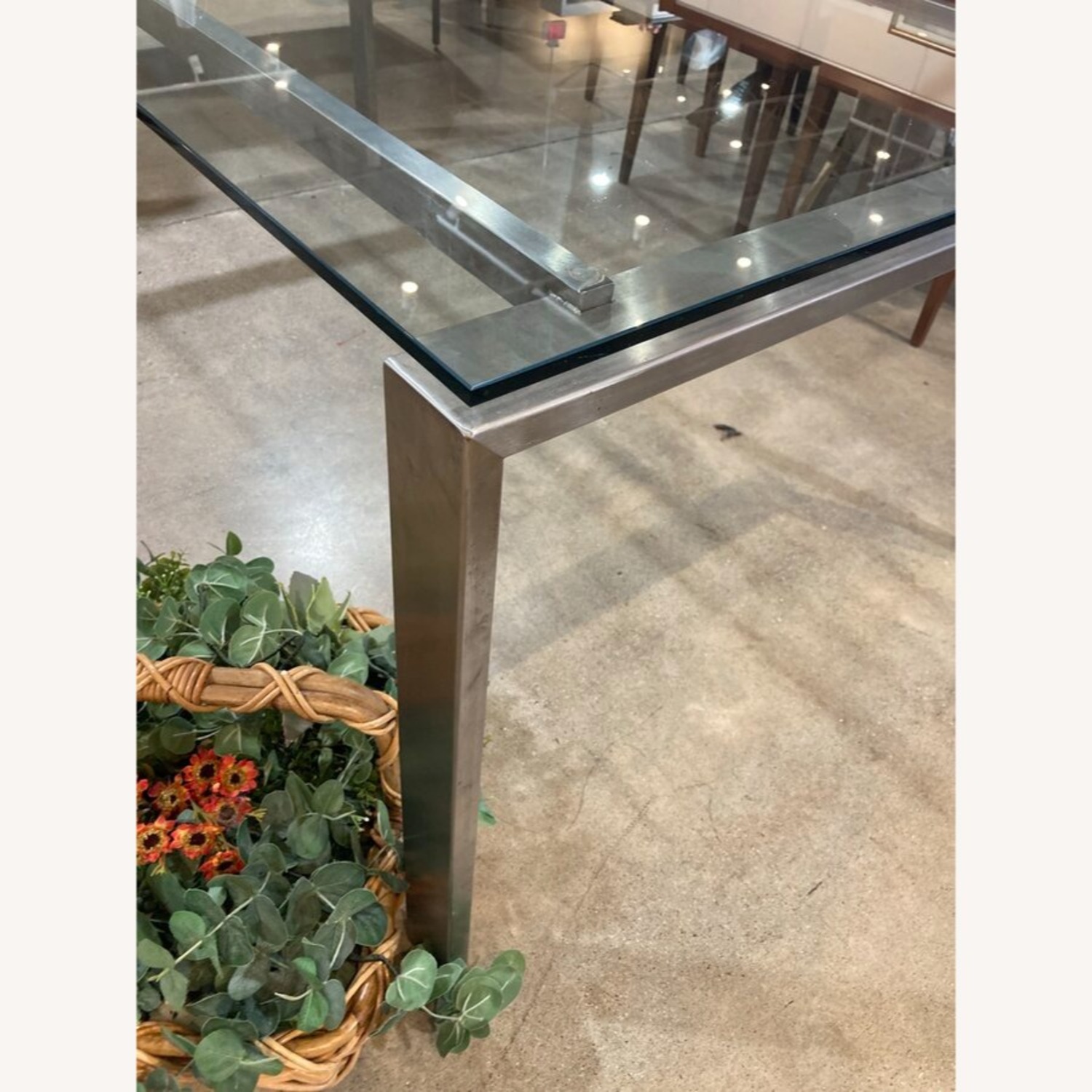 Room & Board Rand Glass & Metal Dining Table - image-4