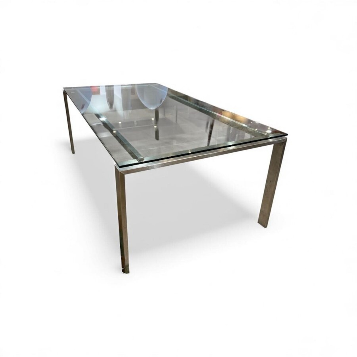 Room & Board Rand Glass & Metal Dining Table - image-1