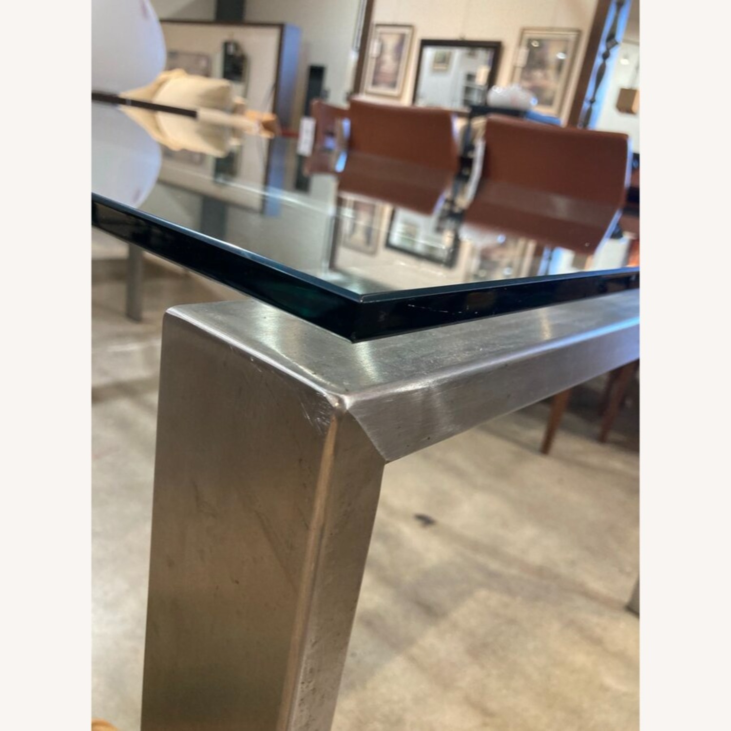 Room & Board Rand Glass & Metal Dining Table - image-5