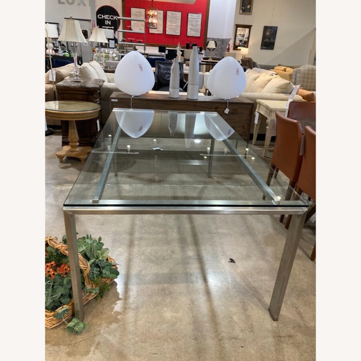 Room & Board Rand Glass & Metal Dining Table - image-3