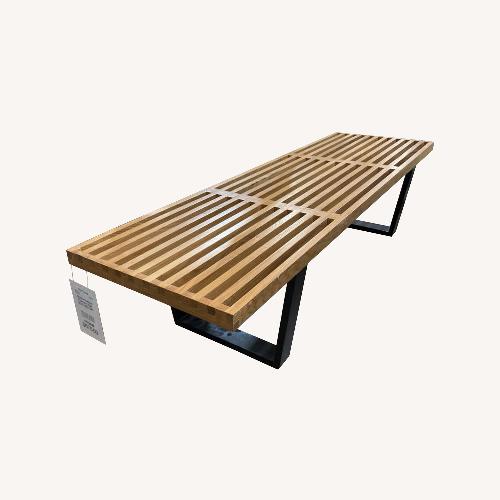 Used Nelson Platform Slat Bench for sale on AptDeco