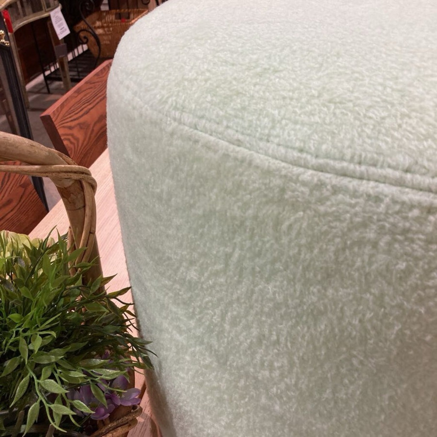 Hem Bon Boucle Pouf Small Round Ottoman - image-5