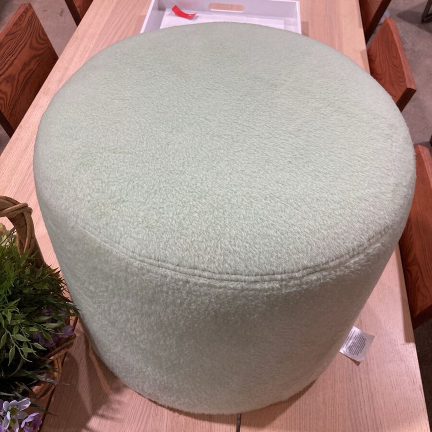 Hem Bon Boucle Pouf Small Round Ottoman - image-4