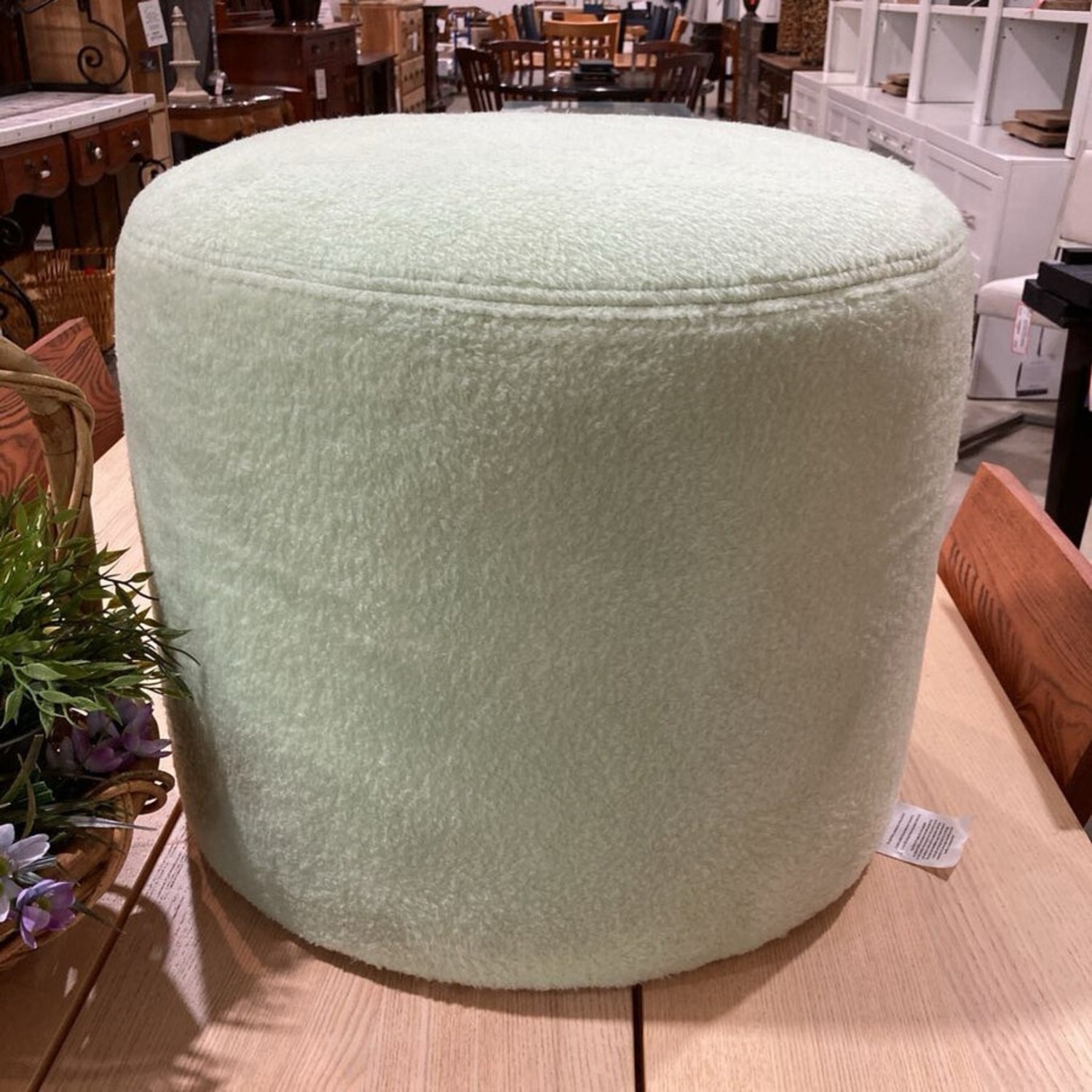 Hem Bon Boucle Pouf Small Round Ottoman - image-2