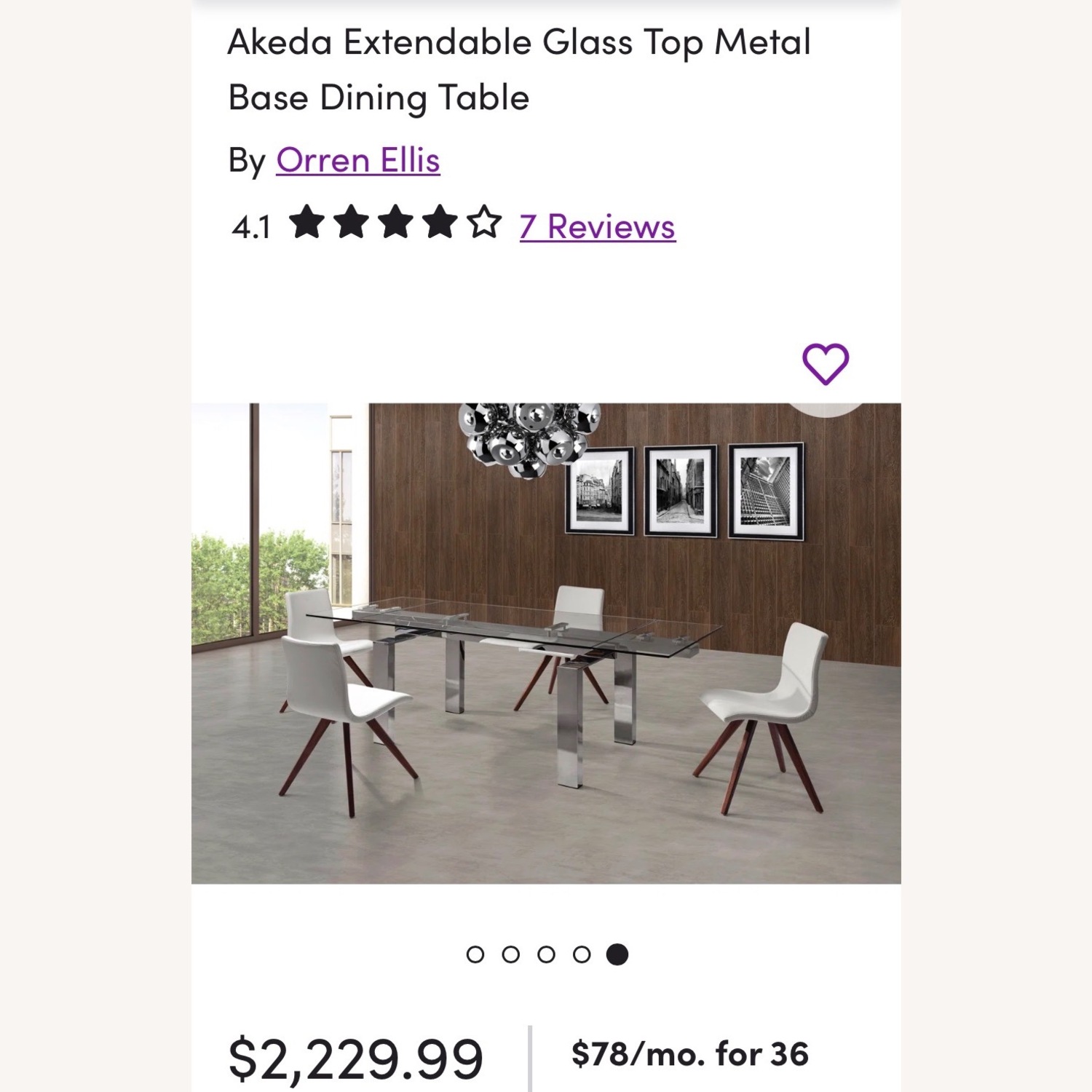Akeda Glass Dining Table - image-1