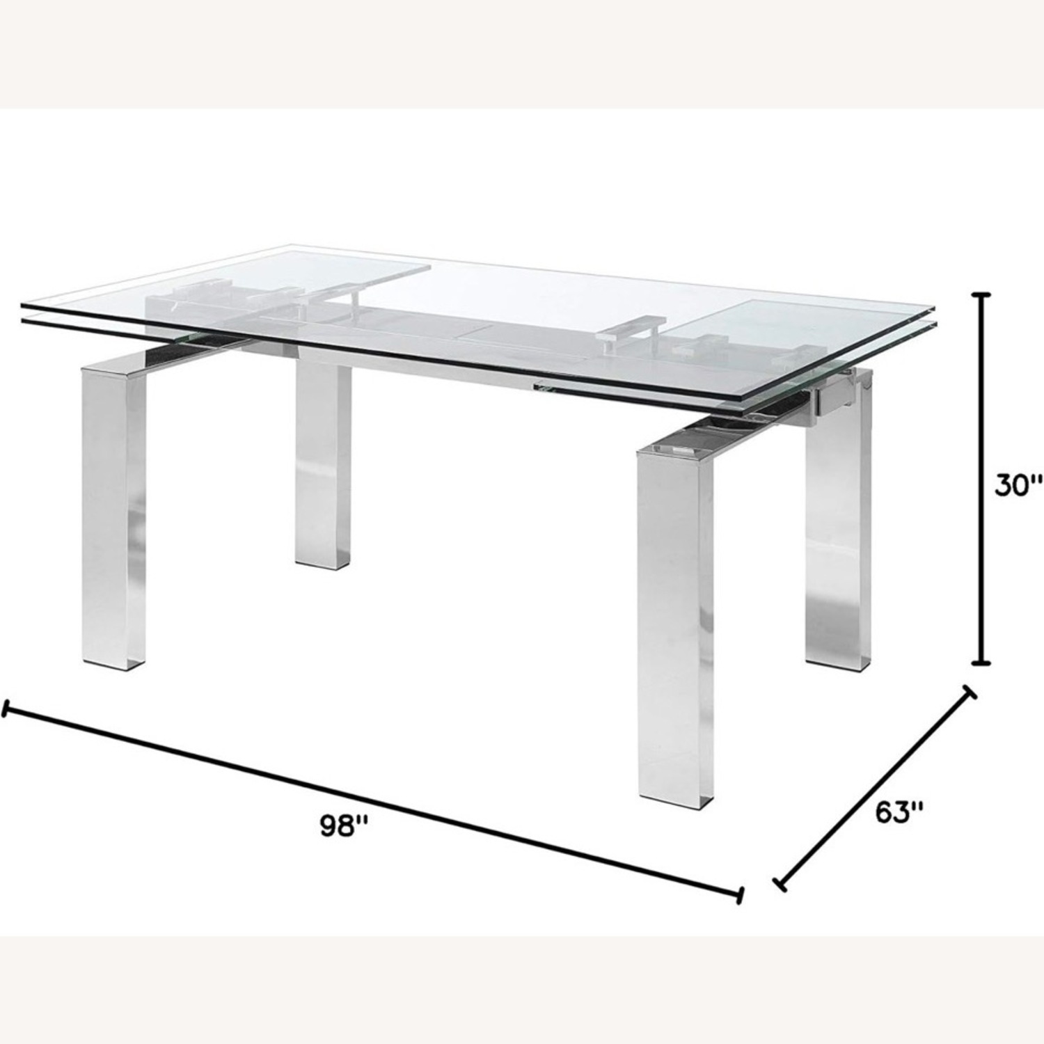 Akeda Glass Dining Table - image-2