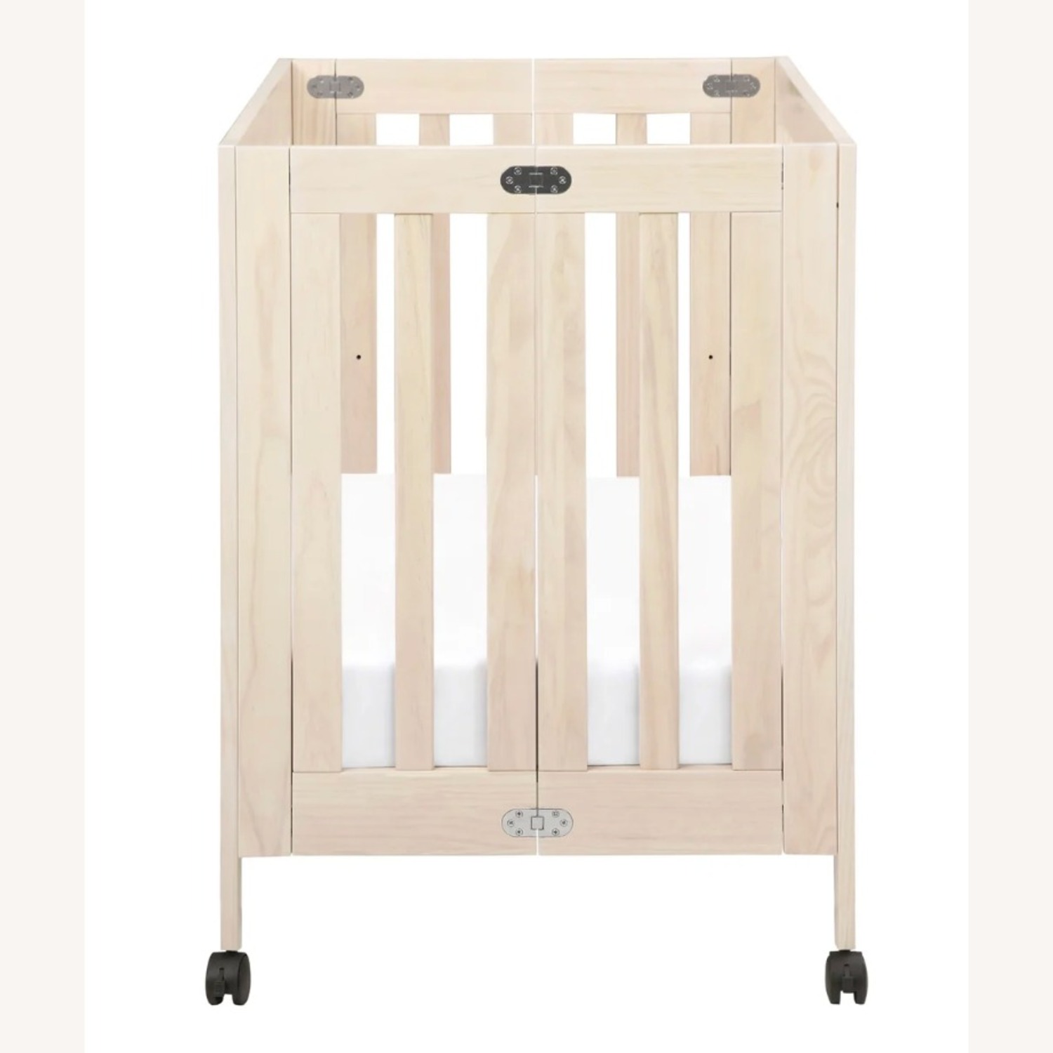 Babyletto Origami Mini Crib Natural Wood Crib - image-2