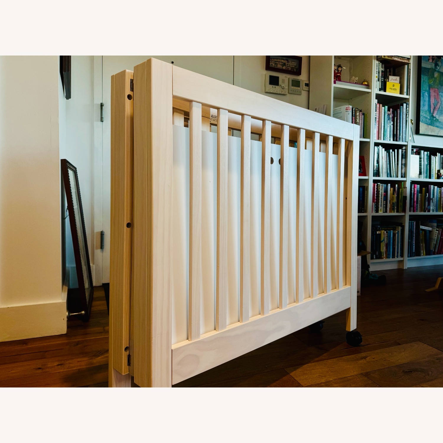 Babyletto Origami Mini Crib Natural Wood Crib - image-5
