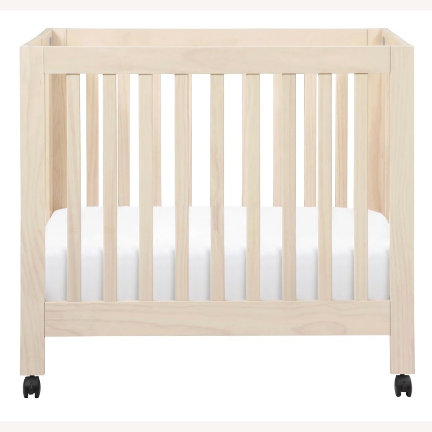 Babyletto Origami Mini Crib Natural Wood Crib - image-3