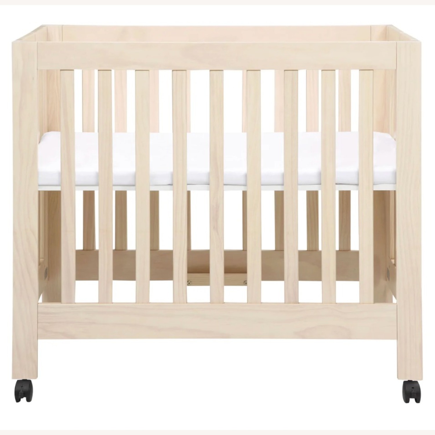Babyletto Origami Mini Crib Natural Wood Crib - image-1
