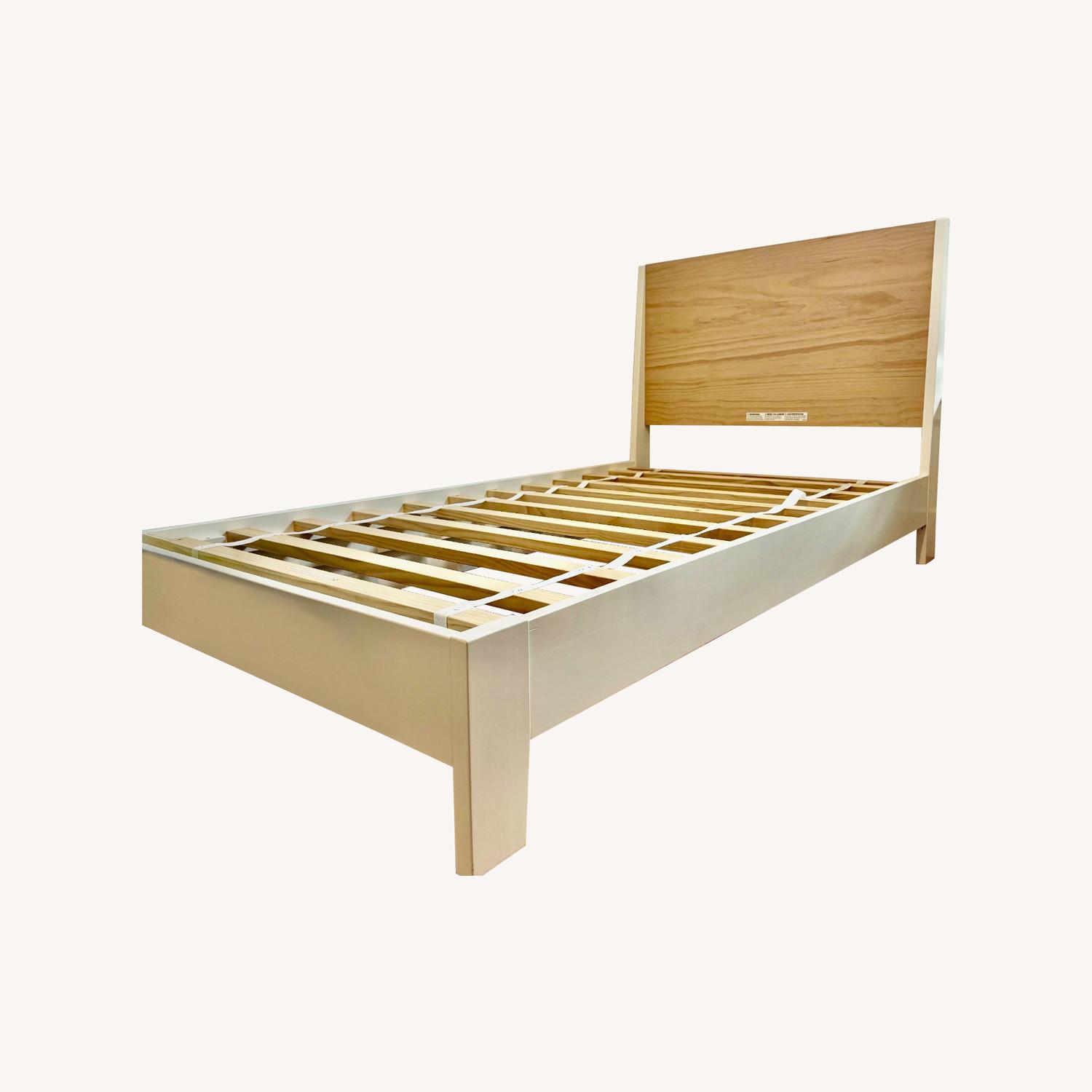 Pottery Barn Kids White Wood Twin Bed - image-0