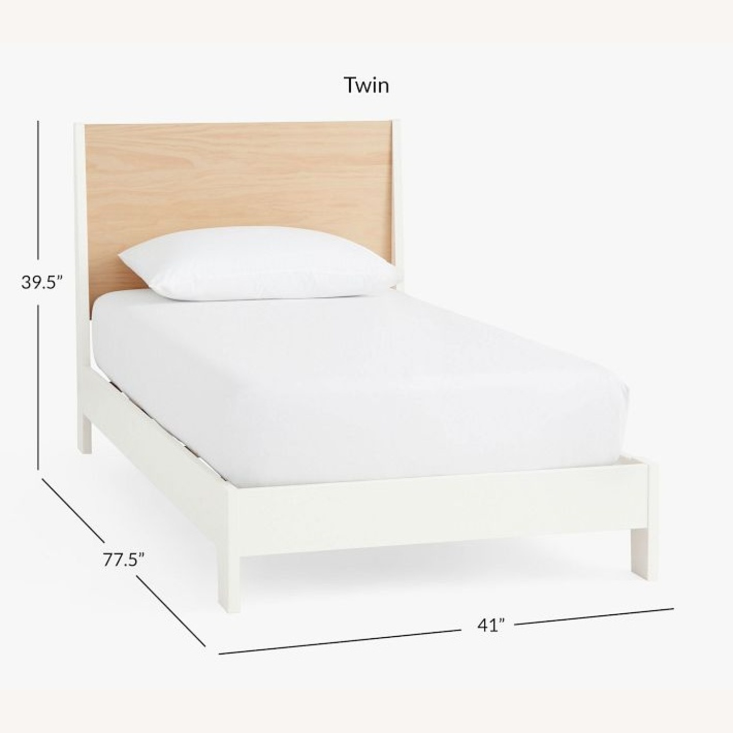 Pottery Barn Kids White Wood Twin Bed - image-4