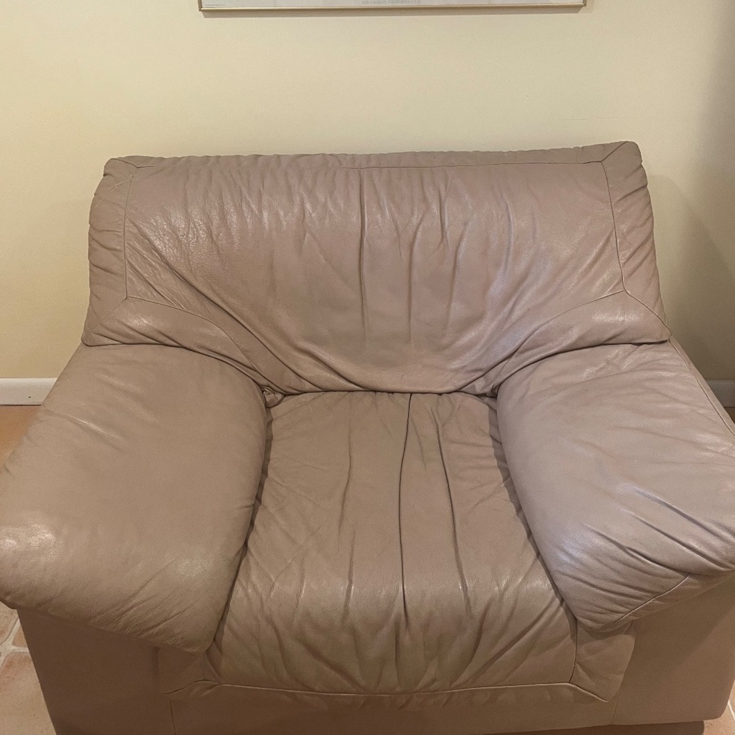 B&B Italia Natural Leather Armchair - image-6