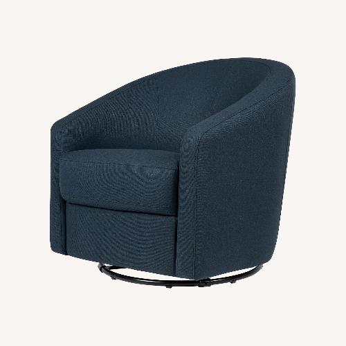 Used Navy Velvet Madison Babyletto Recliner for sale on AptDeco