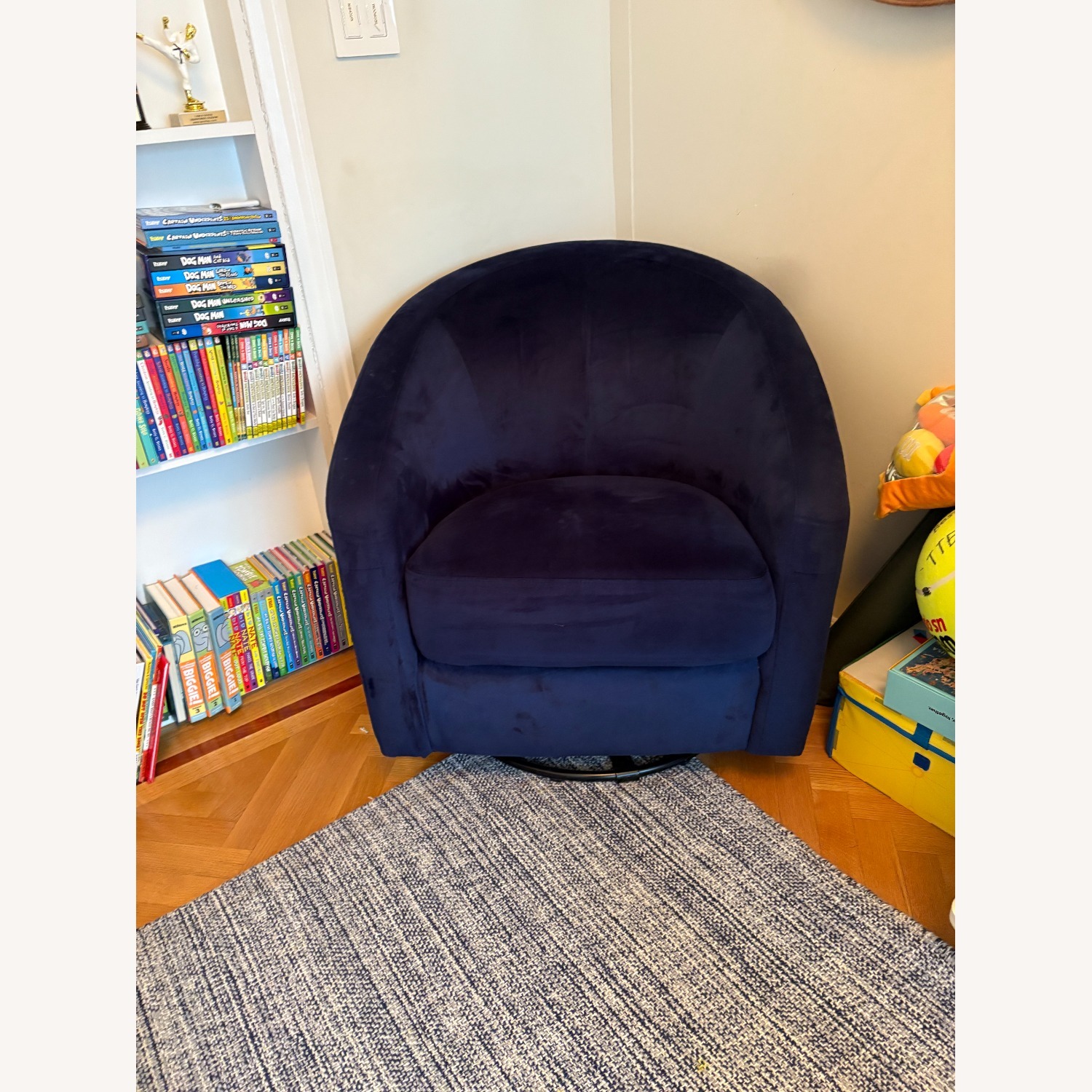 Navy Velvet Madison Babyletto Recliner  - image-3