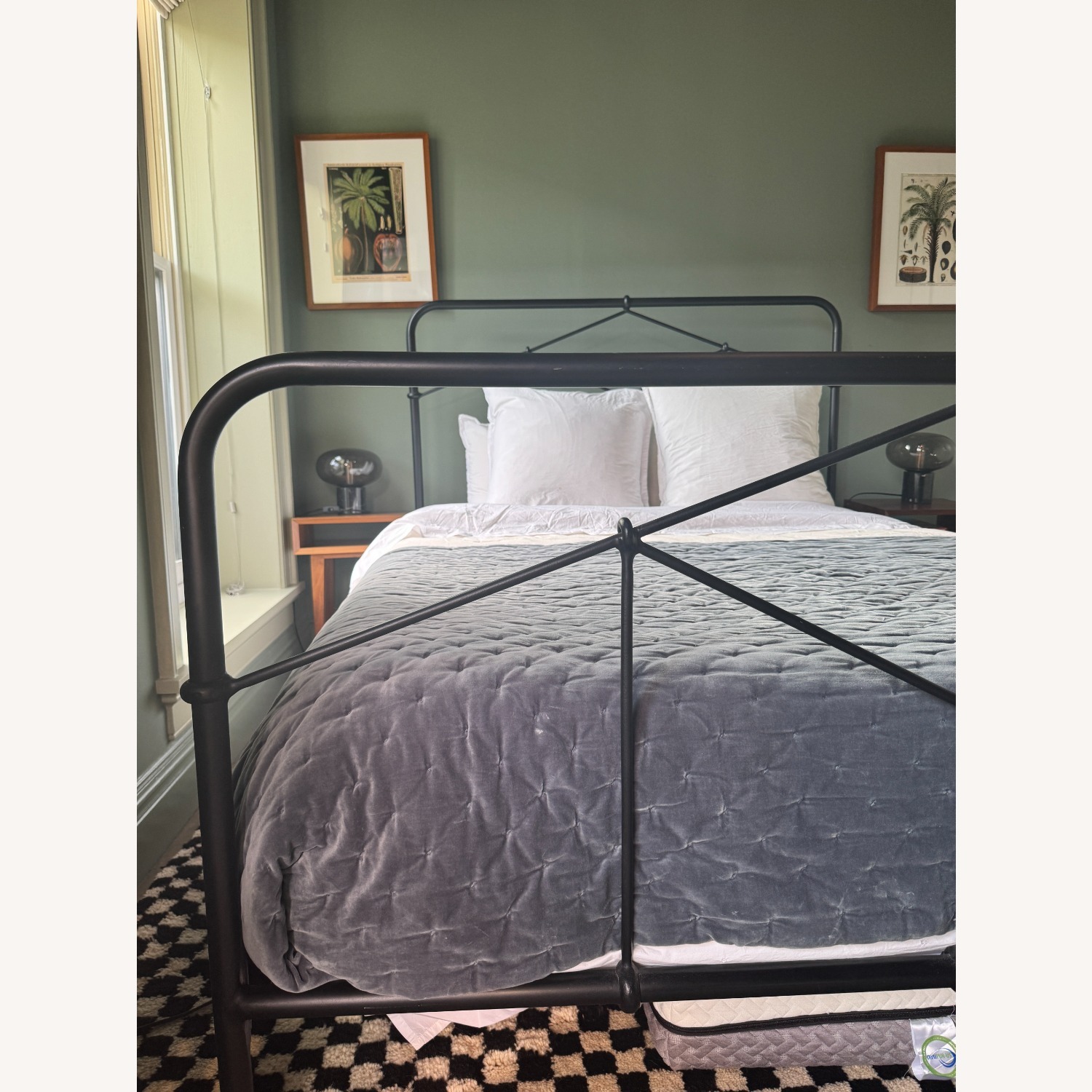 Lulu & Georgia Maddie Black Iron Queen Bed - image-2