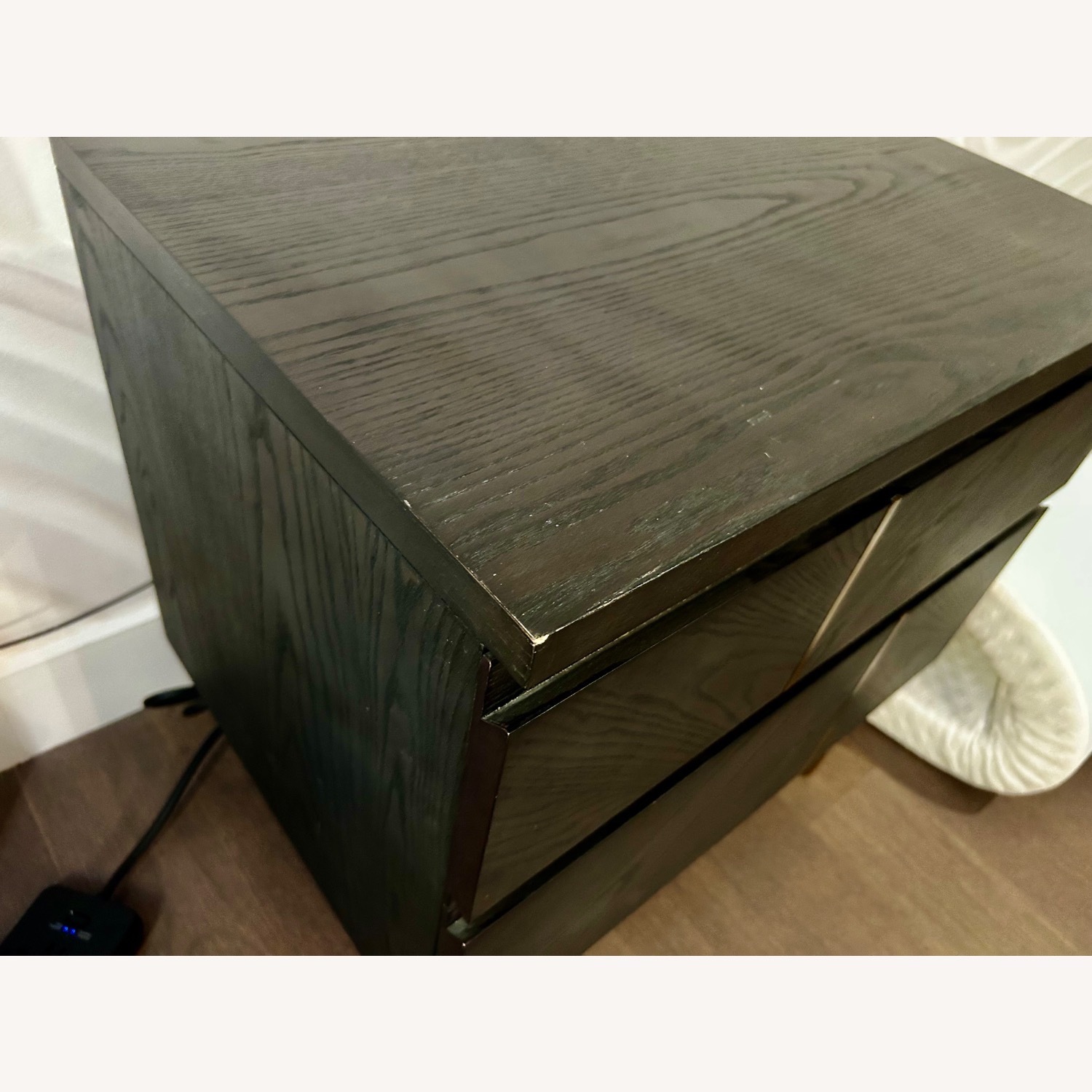 West Elm Claude Dark Brown Wood Nightstands - image-10