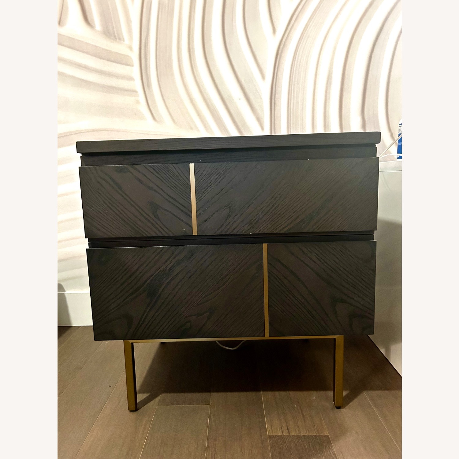 West Elm Claude Dark Brown Wood Nightstands - image-4