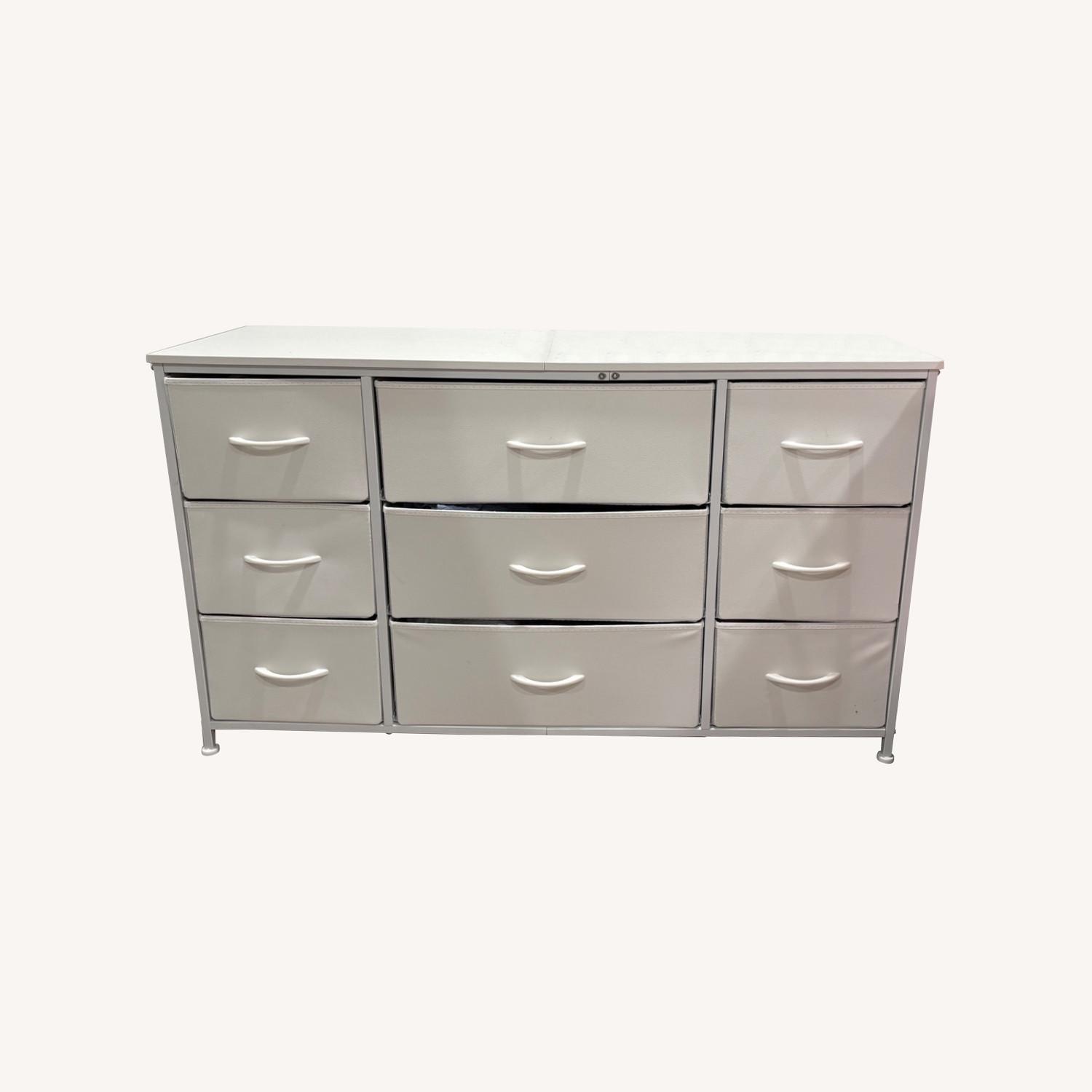 Walmart White Wood Media Storage - image-0