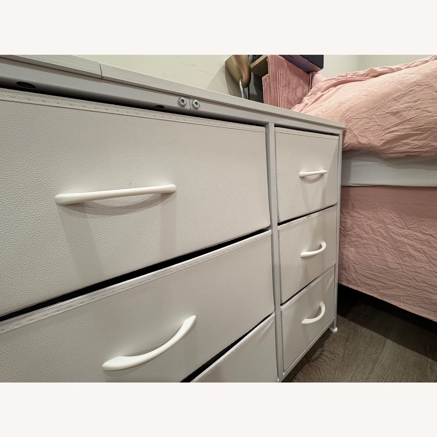 Walmart White Wood Media Storage - image-3