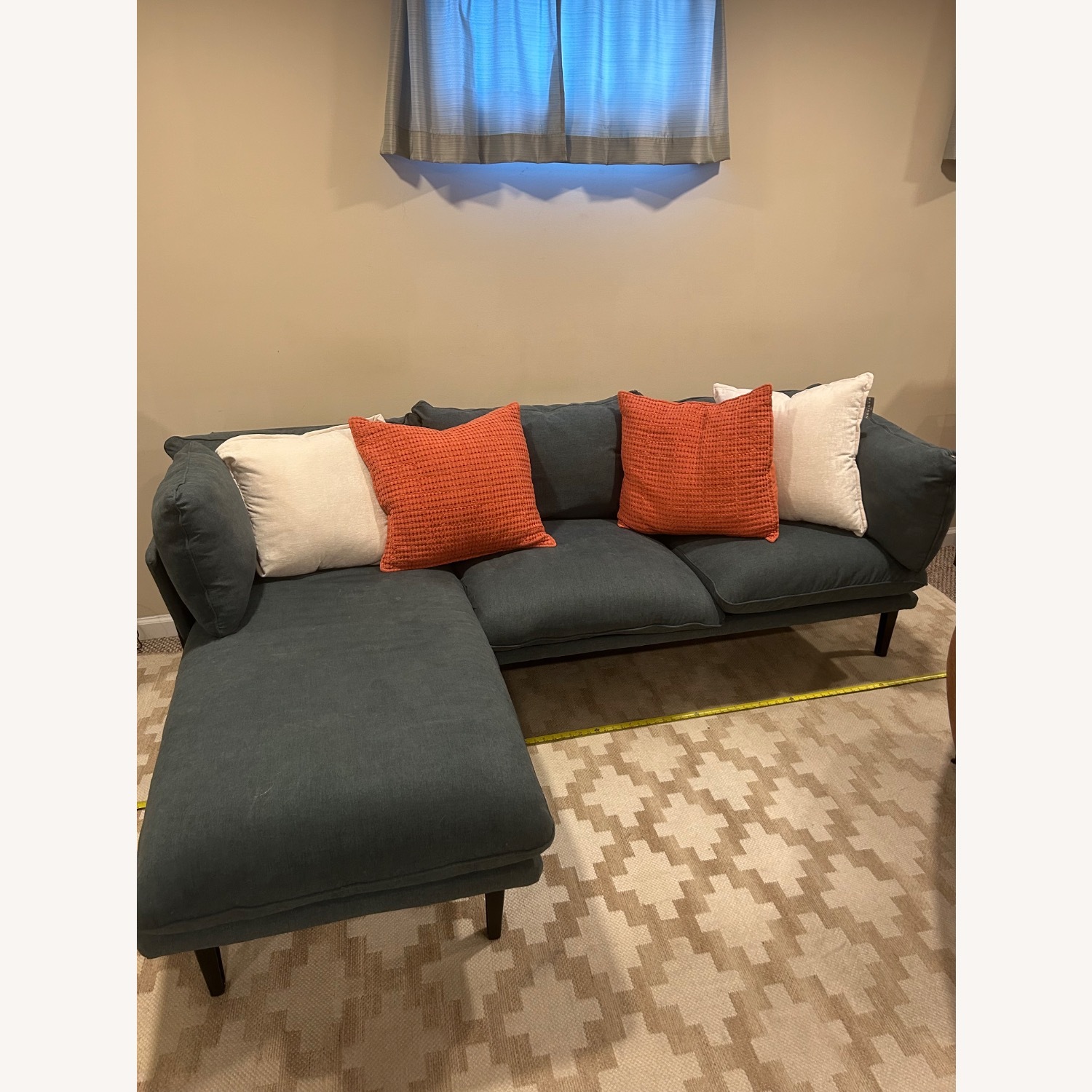 Floyd 1.0 Blue Fabric 3+ Piece Sectional - image-3