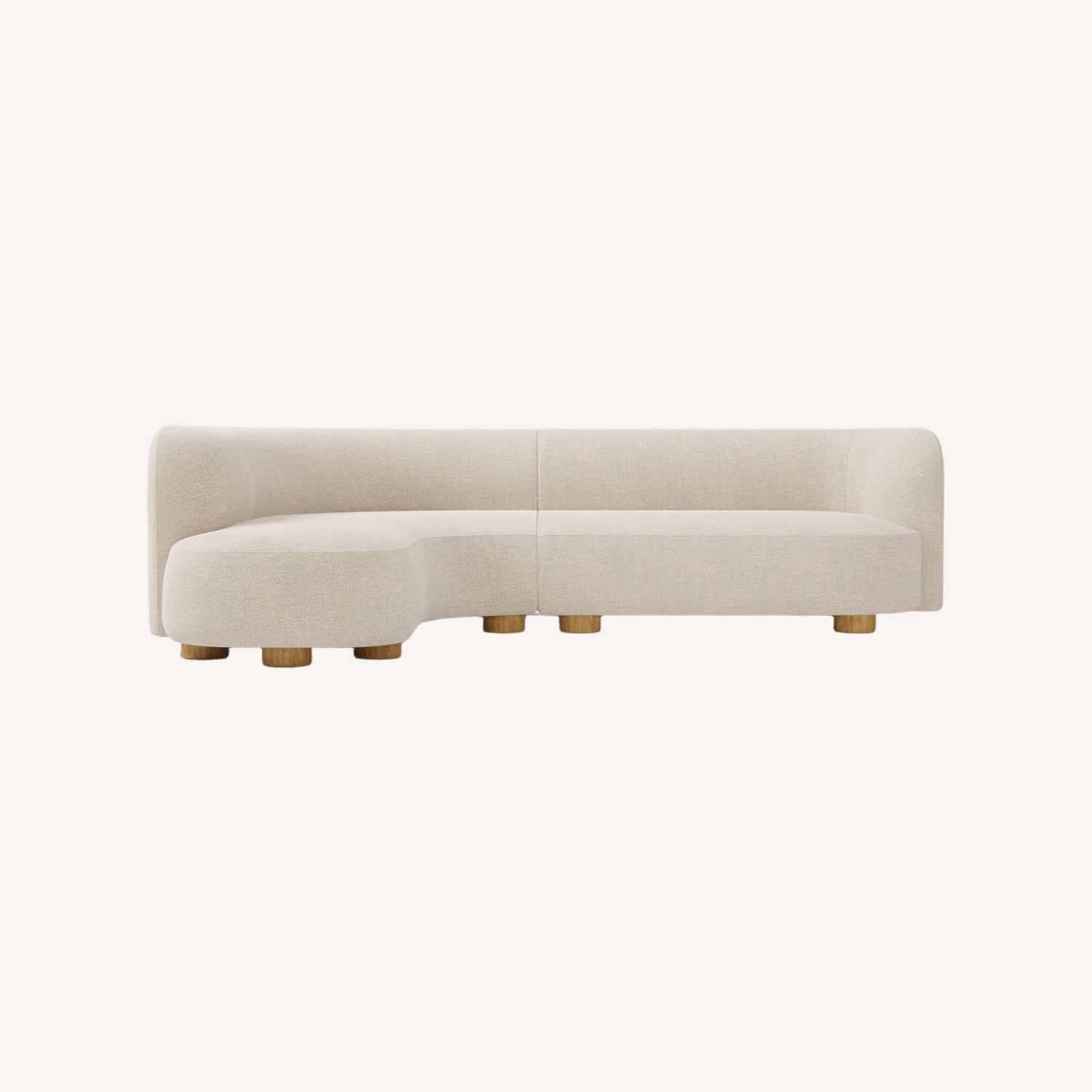 West Elm Laurent 2 Piece Sectional Couch - image-0