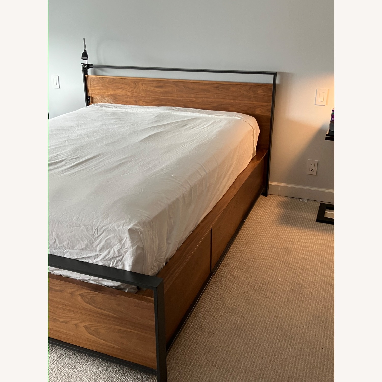Crate & Barrel Bowery storage Bed Queen - image-8