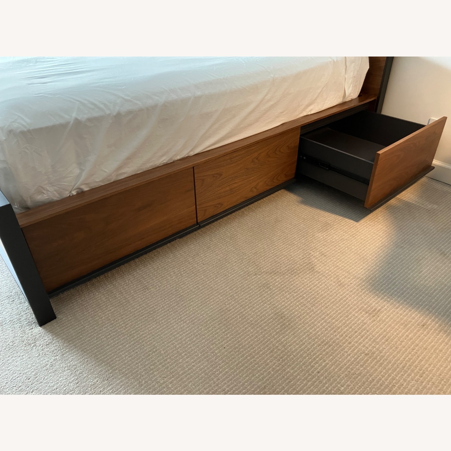 Crate & Barrel Bowery storage Bed Queen - image-4