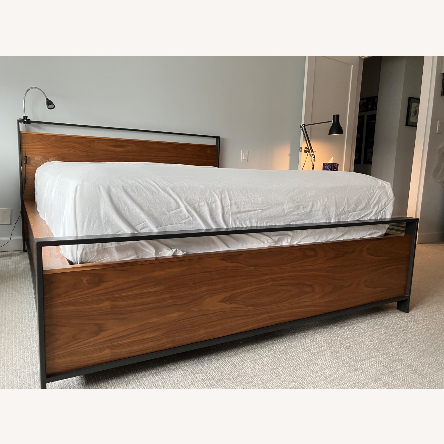 Crate & Barrel Bowery storage Bed Queen - image-2