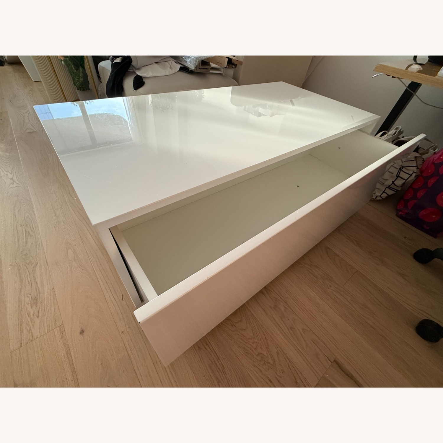 AllModern Carson White Wood Coffee Table - image-2