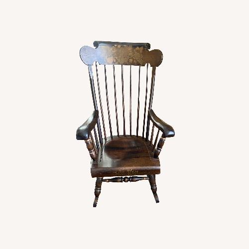 Used Ethan Allen Barnstable Dark Brown Armchair for sale on AptDeco