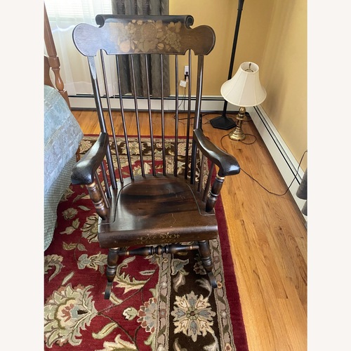 Used Ethan Allen Barnstable Dark Brown Armchair for sale on AptDeco