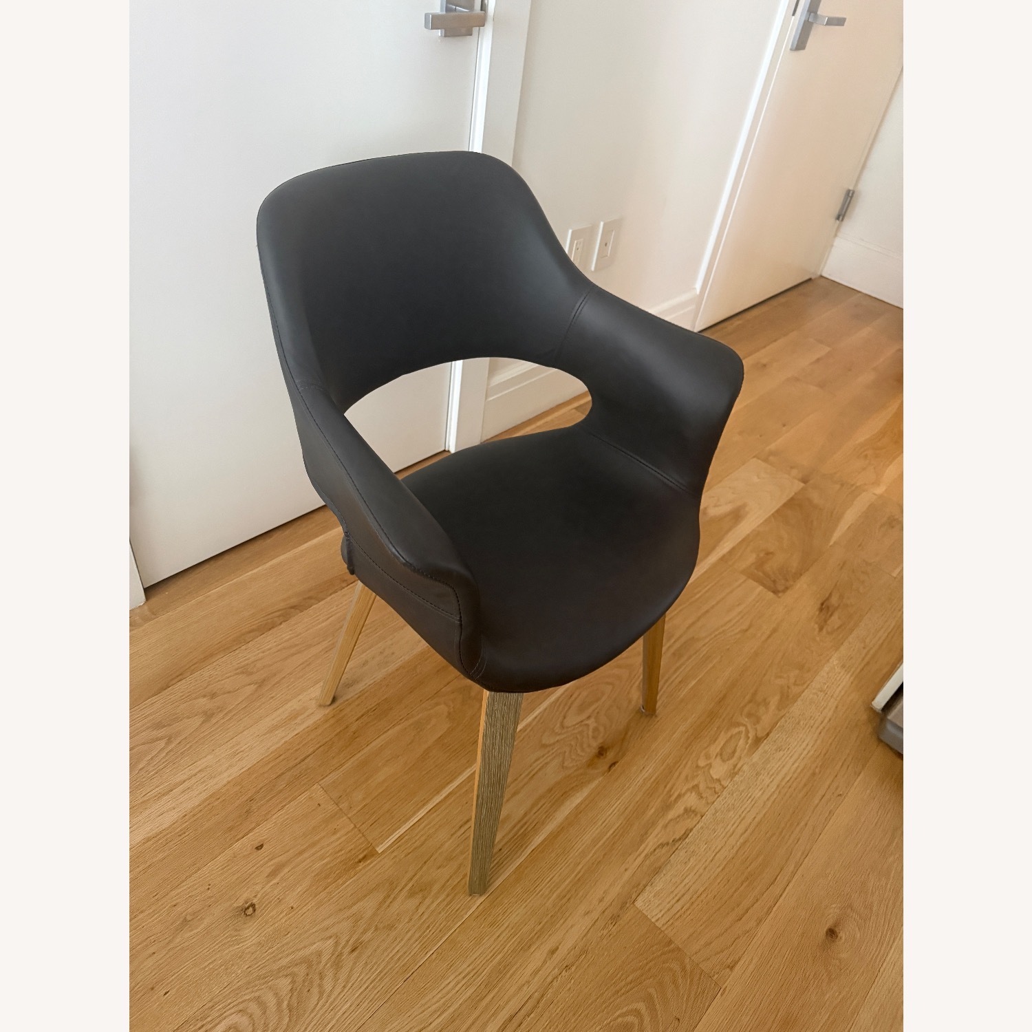 Article Dark Gray Faux Leather Dining Chairs - image-4