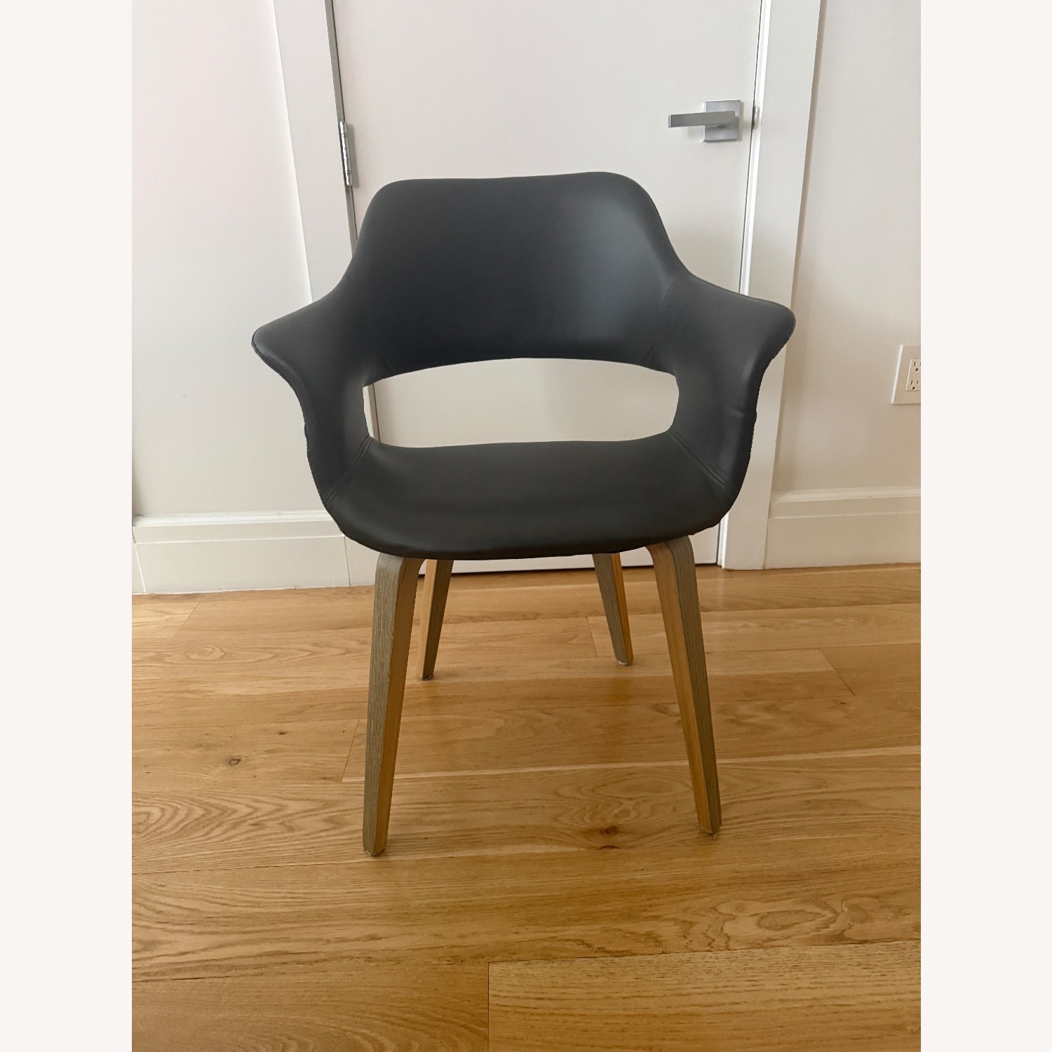 Article Dark Gray Faux Leather Dining Chairs - image-2