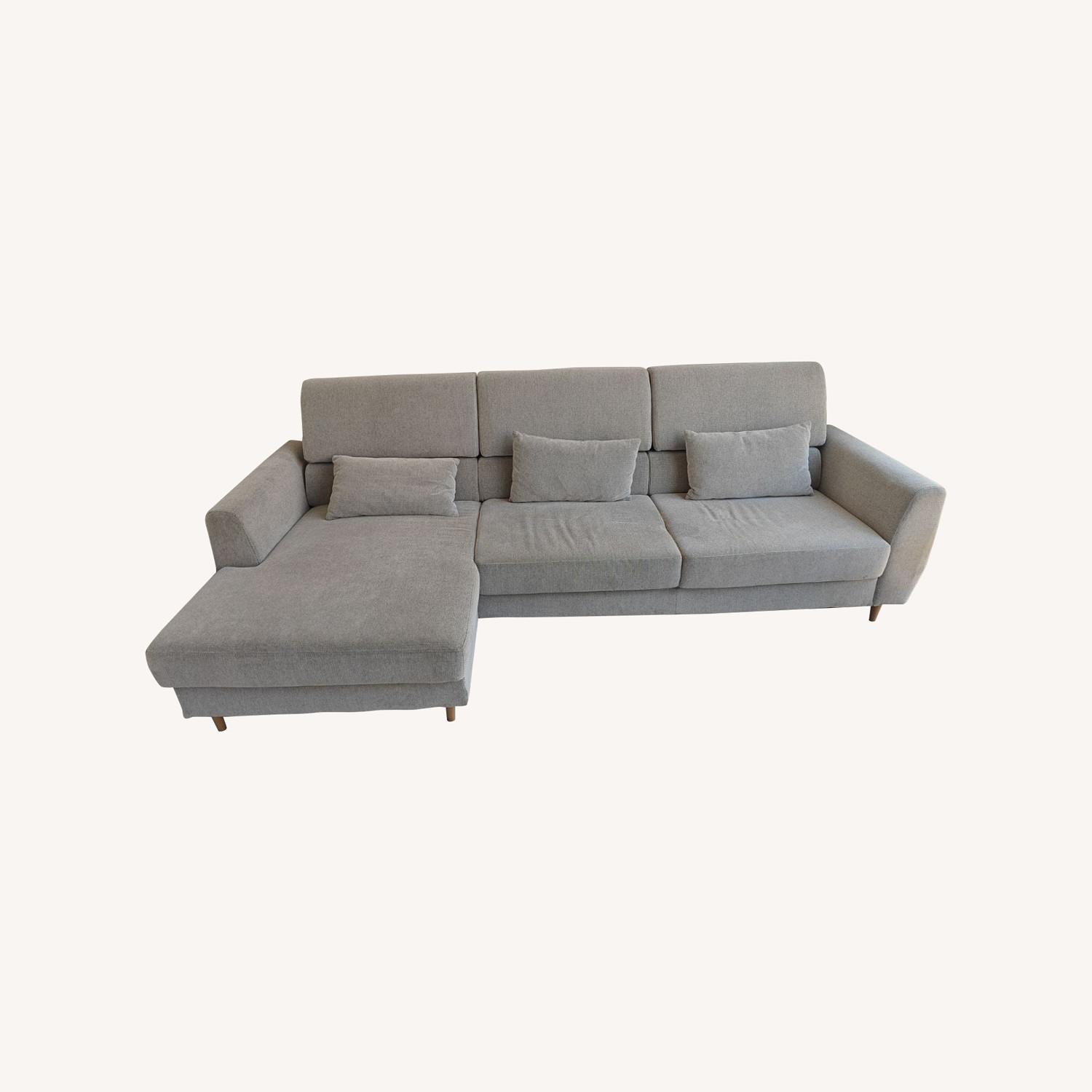 IKEA Slatrop 3 wide Sofa with Chaise - image-0