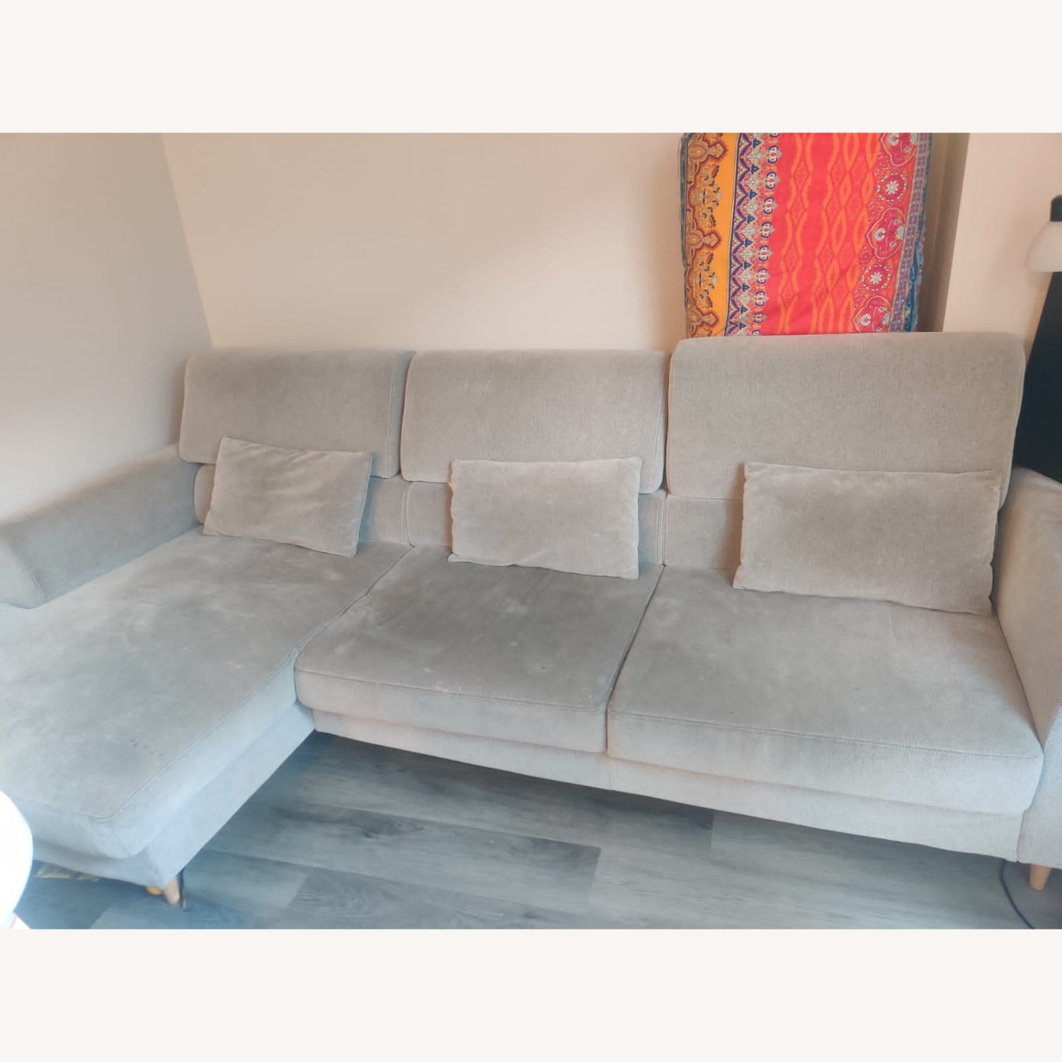 IKEA Slatrop 3 wide Sofa with Chaise - image-4
