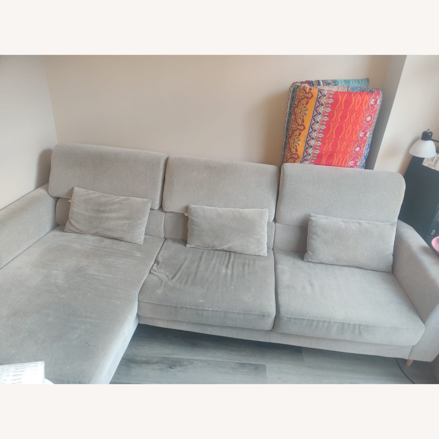 IKEA Slatrop 3 wide Sofa with Chaise - image-2