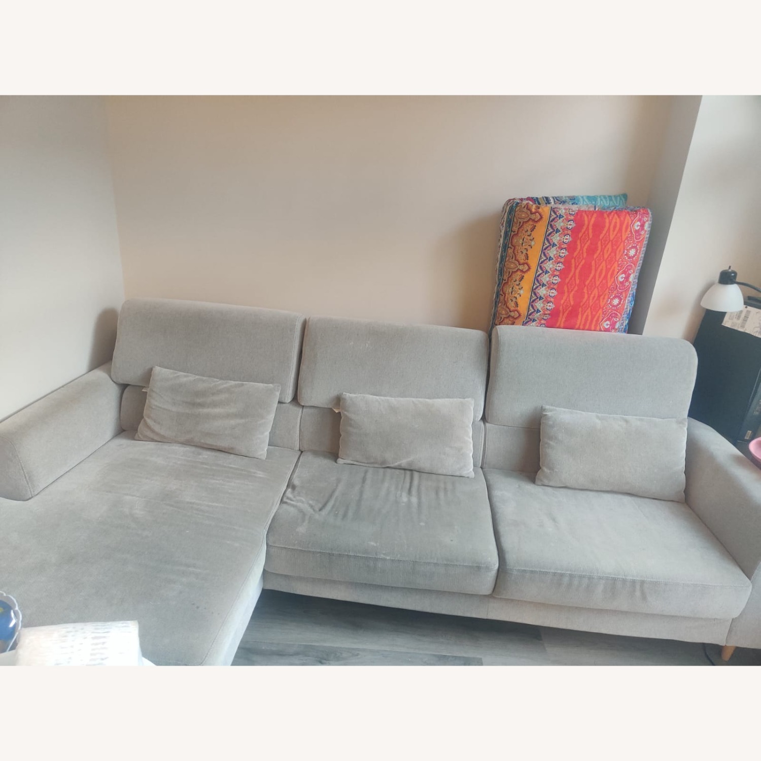 IKEA Slatrop 3 wide Sofa with Chaise - image-3